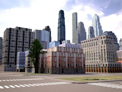 Real Time City 08 3D model