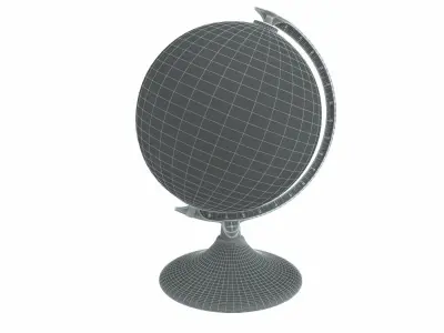 World Globe Day Night NATUREETDE COUVERTS 3D model