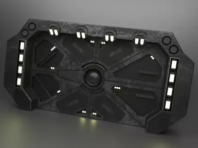 Sci Fi Door 3D model