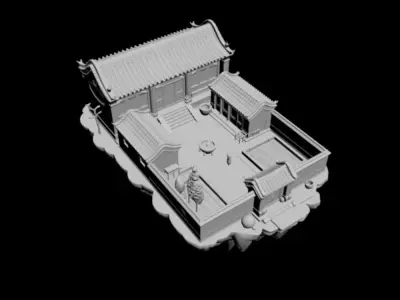 courtyard 3D model