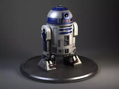 R2D2 Star Wars Droid Robot 3D model