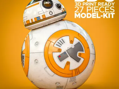 Star Wars BB-8 3D Print Ready Model Kit 3D print model