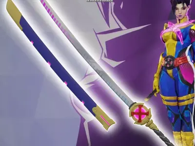 Psylocke Retro X Uniform Cosplay Kanata 3D print model