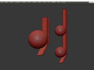 LEEN SCONCE Low-poly 3D model