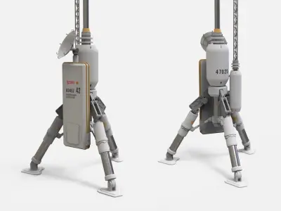 Sci fi antenna 6 3D model