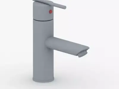 1665 - Water Tap Low-poly 3D model