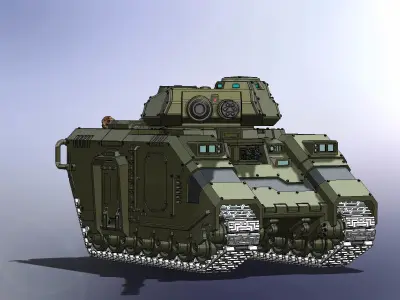 Repulsor Executioner with panzer tracks 3D print model
