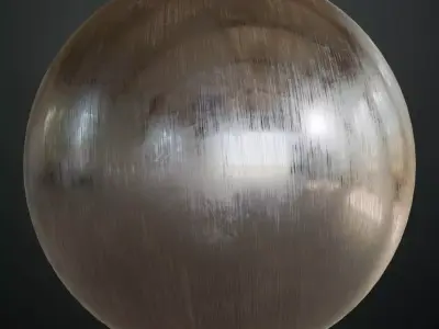 Silver Brushed PBR Seamless Texture