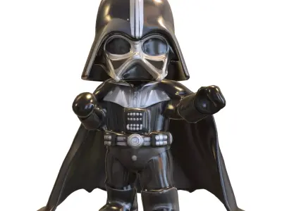 Darth Vader Chibi  Cute Star Wars Low-poly 3D model