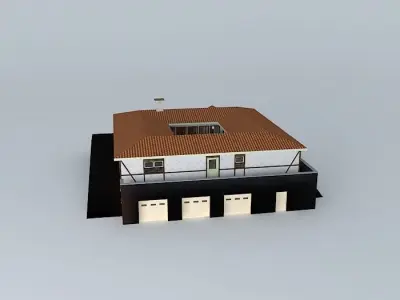 House with Basement Free 3D model