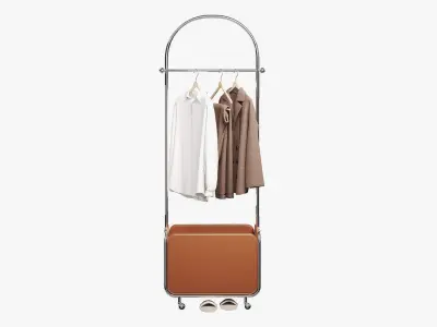 Floor clothes hanger 3D model