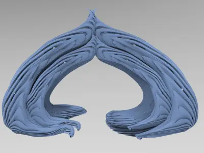 Pyramid steps archway 5  3D model