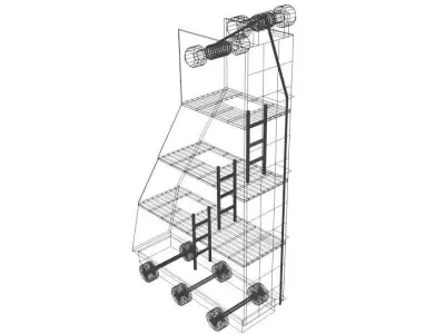 Medieval War Machine - Siege Tower 3D model