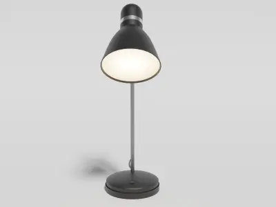 Lamp-Low poly table lamp with shade Low-poly 3D model