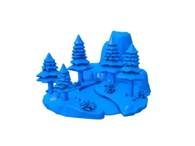 Mountain Path -  Mountain Path stl -  path - mountain 3D print model