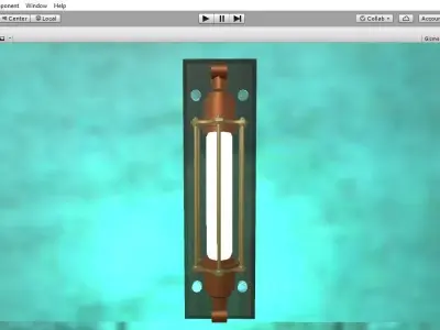 Edison Wall Lamp  Low-poly 3D model