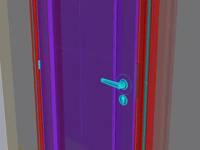 Wooden Door 3D model