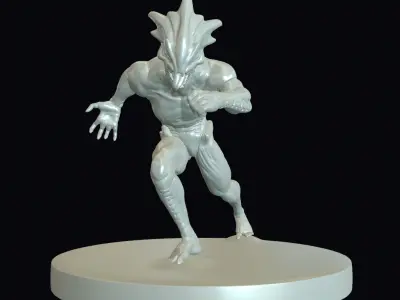 Raisher the Sky Reaper Printable Attack Pose pack 3D print model