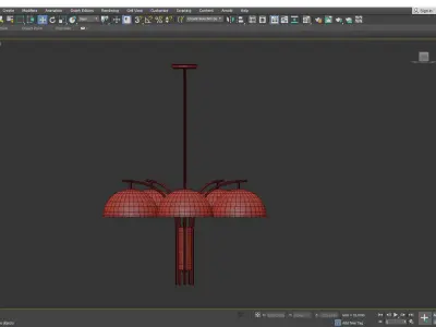 MARCEL CHANDELIER Low-poly 3D model