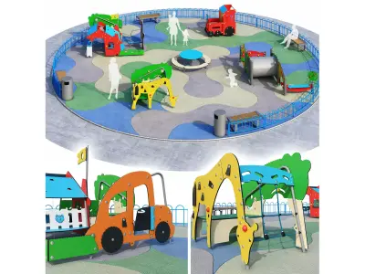 Children playground 3 3D model