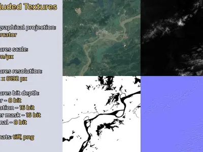 Anqing China City Landscape 3D Model 3D model