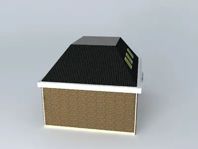 Paluno house with windows Free 3D model