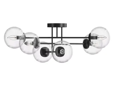 Glassy ceiling light 3D model