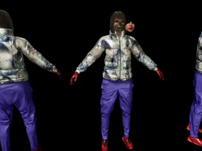 Cyberpunk RX1 Low-poly 3D model