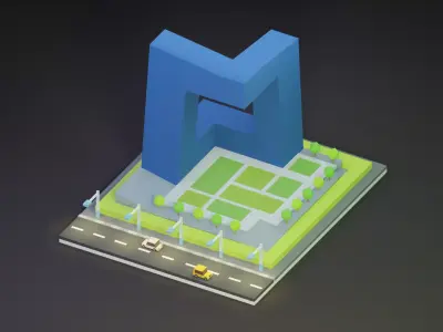 China Central Television Free 3D model