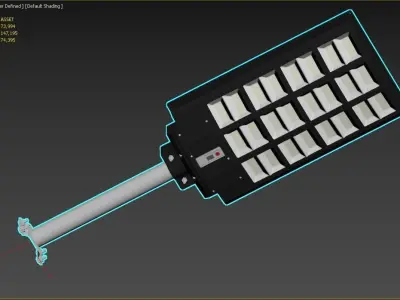 Solar Street Lights Free 3D model