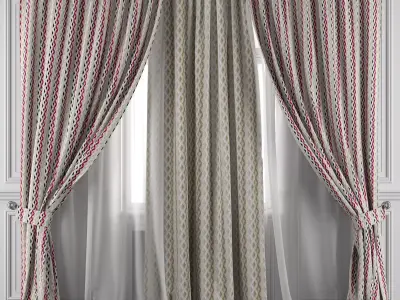 Curtain Set 471 3D model