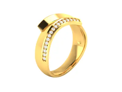 Women Ring  Render 3dm STL OBJ FBX Details 3D print model 195