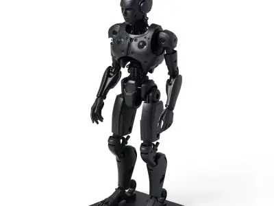Futuristic Humanoid Robot DODAC Model Low-poly 3D model