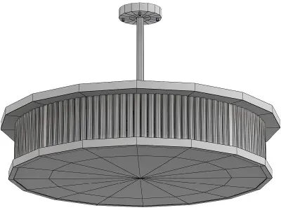 CRITERION gold and pendant light 3D model