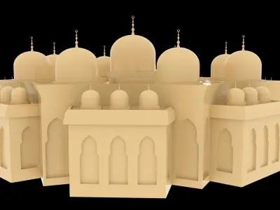 Holy Quran Academy in Sharjah 3D model