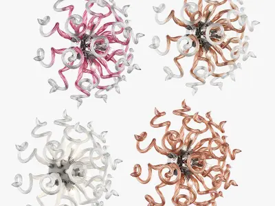 89065x Medusa Lightstar Sconce Chandelier 3D model