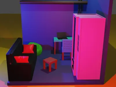 Study Room Free 3D model