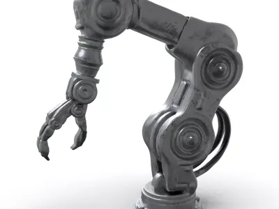 Fiction Robotic Arm Low-poly 3D model