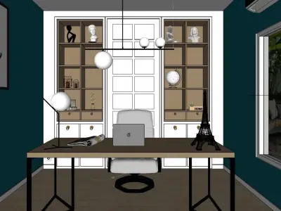 Small Office 3D Model Ready to Render 3D model
