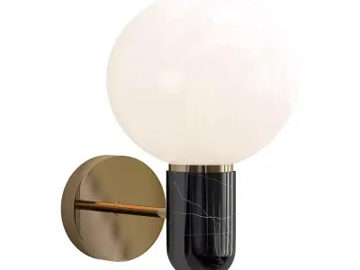 twigg wall light with marble ball 3D model