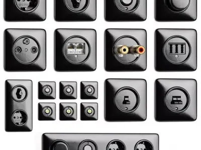 THPG Bakelite Switch System 3D model