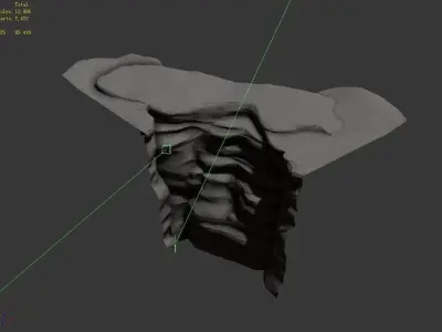 Stone - Large Weathered Stone 07 3D model