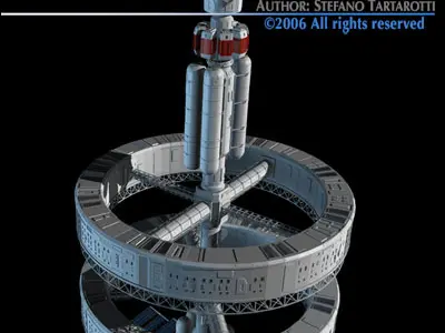 Space station 3D model