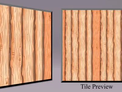 Cartoon Wood Textures Pack 36 - 10x PNG  Texture