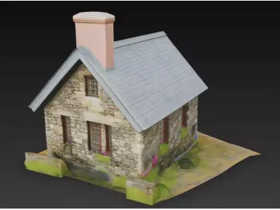 Small Cottage -3D Free 3D model