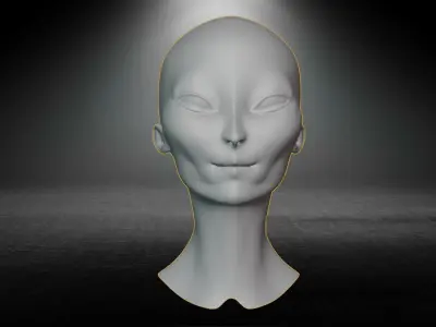 Alien Lady 3D model