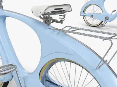  Spacelander Vintage Collectible Bike Light Blue 