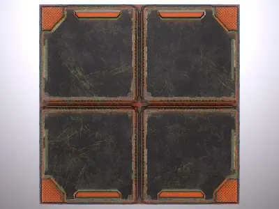 PBR Sci-Fi Spaceship Texture 60 Low-poly 3D model