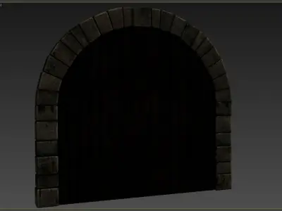 Medieval Door  Low-poly 3D model