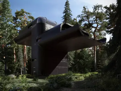 Steampunk house  3D model